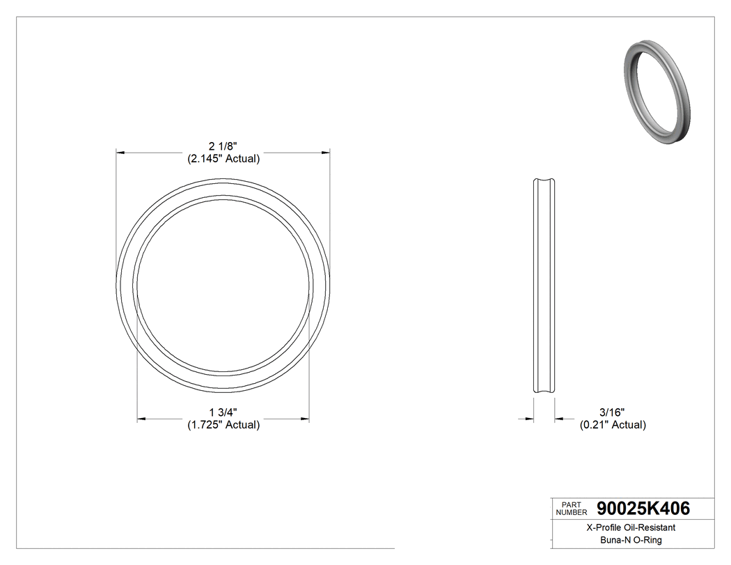 Technical drawing - 90025K406